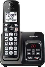 img 3 attached to Panasonic Expandable Cordless Phone System With Call Block And Answering Machine - 1 Cordless Handsets - KX-TGD530M (Metallic Black)