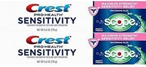 img 3 attached to Crest Sensitivity Whitening Toothpaste with Minty Fresh Scope, 6 oz - Pack of 2 Tubes