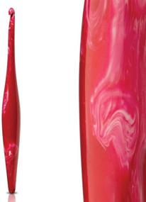 img 1 attached to FURLS Streamline Swirl Cherry Crochet Hook 7" (8.0 mm (M)): The Ultimate Crochet Hook for Speed and Style