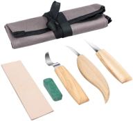 🔪 allnice wood carving tools 5 in 1 carving set- perfect for beginners and professionals: includes carving hook knife, whittling knife, chip carving knife, carving knife sharpener and more! logo