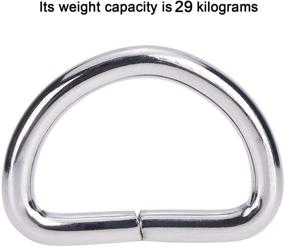 img 1 attached to 🔗 Premium Onwon Metal D Ring: Versatile and Sturdy Buckle for DIY Accessories, Belts, Backpacks, Harnesses, and Pet Collars