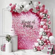 house of party – round shimmer panels (pack of 24) camera & photo logo