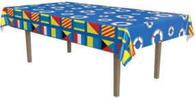 img 2 attached to Beistle 57069 Nautical Tablecover 108 Inch