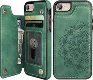iphone 7 iphone 8 case wallet with card holder logo