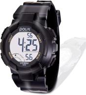⌚ waterproof kids sport watch - luminous alarm stopwatch for boys and girls, outdoor electronic wrist watch 665 logo