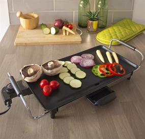 img 2 attached to Optimally Designed Teppantastic Electric Grill: Large Non-Stick Tabletop BBQ by Jean Patrique