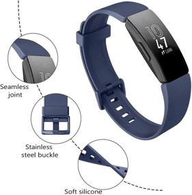 img 3 attached to [6 Pack] Bands Compatible With Fitbit Inspire HR &Amp