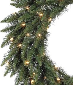 img 1 attached to 🎄 Vickerman 48" Camdon Fir Artificial Christmas Wreath with Warm White LED Mini Lights - Faux Holiday Wreath for Indoor Seasonal Home Decor