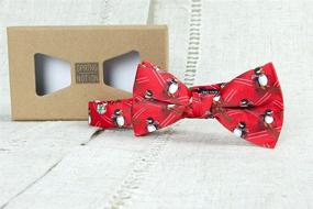 img 3 attached to 🎄 Spring Notion Christmas Print Microfiber Boys' bow ties - Perfect Accessories
