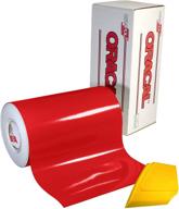 🔴 oracal 751 premium long-term craft vinyl 12in x 6ft roll - indoor & outdoor use - cutters & plotters - gloss red logo