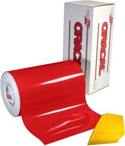 img 1 attached to 🔴 Oracal 751 Premium Long-Term Craft Vinyl 12in x 6ft Roll - Indoor & Outdoor Use - Cutters & Plotters - Gloss Red