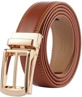 tonywell leather ratchet buckle perfect men's accessories logo