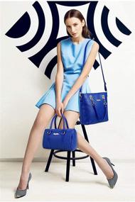 img 4 attached to Leather Shoulder Bags for Women with Crossbody and Wallets - Handbags with Adjustable Handles
