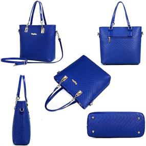 img 3 attached to Leather Shoulder Bags for Women with Crossbody and Wallets - Handbags with Adjustable Handles