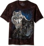 🐺 stylish and striking: mountain wolves adult t-shirt in black logo