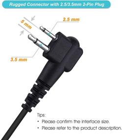 img 3 attached to 🎧 COMMIXC Shoulder Mic: Waterproof Handheld Speaker Mic for Motorola Two-Way Radios with 3.5mm Earpiece Jack