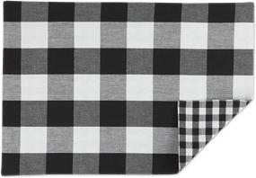 img 3 attached to DII Gingham Check Placemat Black