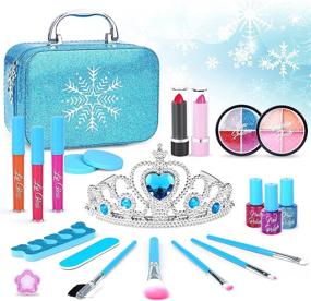 img 4 attached to Моющийся детский набор для макияжа принцессы на Рождество