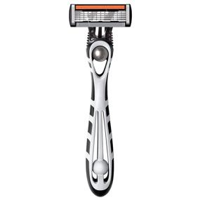 img 2 attached to 🪒 BIC Flex 5 Men's 5-Blade Disposable Razor - 6 Razors, Pack of 3 for Long-Lasting Smooth Shaves