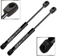 boxi 2-piece trunk lift supports struts shocks dampers - compatible with chrysler crossfire 2004-2008 trunk, including convertible, roadster & srt-6 models (with spoiler) - part numbers: 6189, 5140762aa logo