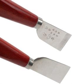 img 2 attached to 🔪 Деревянный нож для выделывания кожи - нож CJRSLRB для кожи, инструмент для обработки края кожи, инструмент для резки кожи