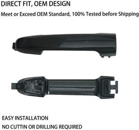 img 1 attached to Замена черной наружной дверной ручки Hyundai Sonata 2005-2010 - передняя левая правая сторона водителя, пассажира, задняя левая правая сторона - заменяет 82651-3K000 826513K000.