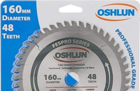 img 2 attached to 🔪 Oshlun SBFT-160048 FesPro Crosscut ATB Saw Blade - 160mm, 48 Tooth, 20mm Arbor - Fits Festool TS 55 EQ, DeWalt DWS520, Makita SP6000K