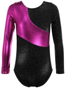 img 4 attached to 🤸 TFJH One Piece Gymnastics Leotards: Girls' Athletic Clothing and Activewear
