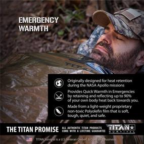 img 1 attached to 🛏️ Optimized Titan Extra-Thick Emergency Mylar Sleeping Bag with NASA-Inspired Insulation and Heat Retention. Ideal for Survival Kits and Go-Bags. Complete with Nylon Drawstring Bag and eBooks.