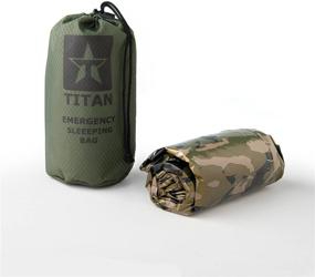 img 3 attached to 🛏️ Optimized Titan Extra-Thick Emergency Mylar Sleeping Bag with NASA-Inspired Insulation and Heat Retention. Ideal for Survival Kits and Go-Bags. Complete with Nylon Drawstring Bag and eBooks.