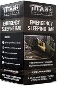 img 4 attached to 🛏️ Optimized Titan Extra-Thick Emergency Mylar Sleeping Bag with NASA-Inspired Insulation and Heat Retention. Ideal for Survival Kits and Go-Bags. Complete with Nylon Drawstring Bag and eBooks.