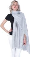 🧣 charcoal cashmere shawl stole for women - stylish cashmere accessories in scarves & wraps logo