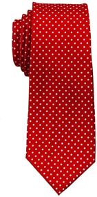 img 2 attached to 👔 Stylish Boys' Polka Dot Red Necktie: Perfect Accessory for Boys' Neckties