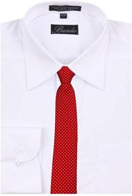 img 1 attached to 👔 Stylish Boys' Polka Dot Red Necktie: Perfect Accessory for Boys' Neckties