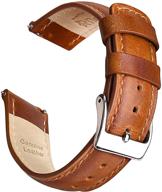 ritche leather watch - toffee color edition logo