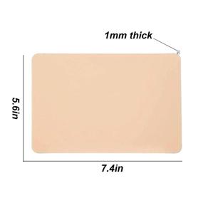 img 3 attached to Yangna 8 Pcs Double Sided Blank Tattoo Practice Skin - 7.4x5.6'' Fake Skin for Microblading, Tattoo Supplies, Tattoo Kit, Beginners, and Experienced Artists
