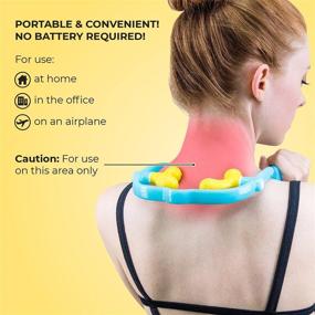 img 2 attached to 🌟 Lindo Shiatsu Neck Massager: Experience Four-Point Gentle Shiatsu or Two-Point Deep Tissue Massage with Adjustable Knobs