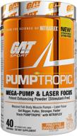 🔥 gat sport pumptropic мега-насос и лазерная фокусная мощная повышающая порошок (без стимуляторов) - 40 порций (ананас-апельсин-гуава) - повысьте интенсивность и концентрацию тренировки! логотип