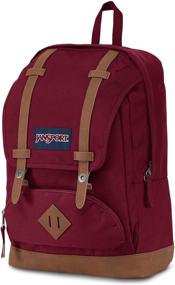 img 3 attached to JanSport JS00T52R CORTLANDT Backpack Black: Sleek, Stylish, and Spacious