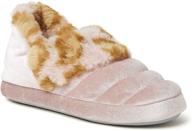 🐆 dearfoams unisex leopard amelia slipper - boys' shoes and slippers logo