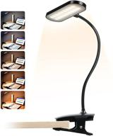 📚 cuhioy reading light: 36 led clip-on lamp for bed headboard - 25 light settings - usb rechargeable & battery operated - perfect bedside book light логотип