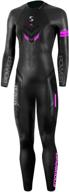 🏊 synergy triathlon wetsuit 5/3mm - women's endorphin full sleeve smoothskin neoprene: perfect for open water swimming, ironman & usat approved logo