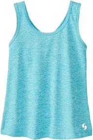 img 2 attached to 🧕 Persian Heather Soffe Knotted Racerback: Girls' Clothing with Enhanced SEO