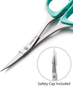 img 3 attached to 🧵 Beaditive Sewing and Embroidery Scissors Set - Curved and Straight, Sharp Stainless Steel Design with Precision Tips, Ergonomic Rubber Handle Grip - Compact DIY Must-Have (2 Pc.)