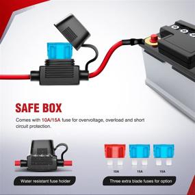 img 3 attached to 🔌 Nilight NI-WA 06 LED Light Bar Wiring Harness Kit: 2 Leads, 12V On/Off Switch, Power Relay & Blade Fuse - Off Road Lights, LED Work Light with 2 Years Warranty