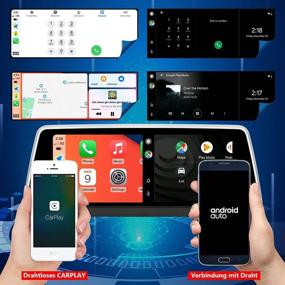 img 2 attached to 📲 PEMP Vertical Screen 10.25 Android 10 Auto Carplay for BMW E60 E61 CCC - Qualicomm 8 Core, 4G 64GB Android Screen