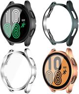 [4 pack] samsung galaxy watch 4 40mm screen protector case cell phones & accessories logo