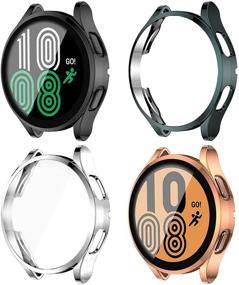 img 4 attached to [4 Pack] Samsung Galaxy Watch 4 40Mm Screen Protector Case Cell Phones & Accessories