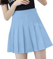 👗 versatile high waisted pleated skater skirt with liner shorts for girls and women - perfect for school uniforms, tennis, and everyday style logo