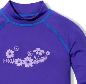 img 2 attached to TSLA TM GSR20 PLM_Small Girls Sleeve Rashguard Sports & Fitness in Water Sports